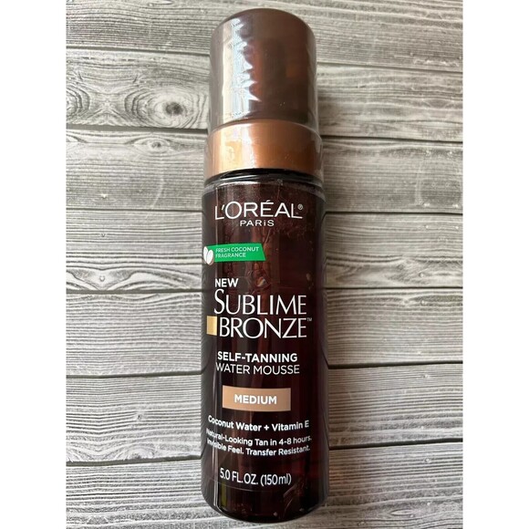 NEW! L'OREAL  New Sublime Bronze Self-Tanning Water Mousse Medium 5 fl oz - Picture 1 of 1